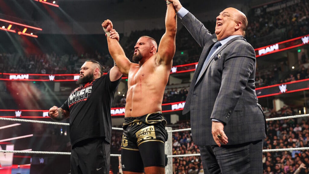 Bronson Reed, Bron Breakker and Paul Heyman on WWE Raw