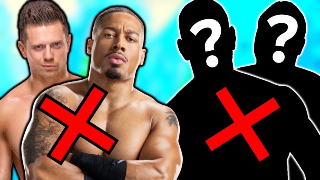 WWE stars Carmelo Hayes and The Miz