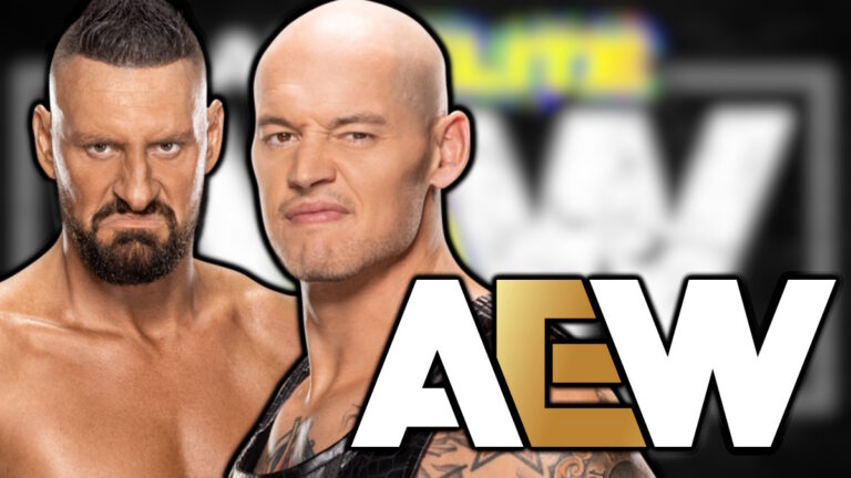 AEW logo, Dijak and Baron Corbin