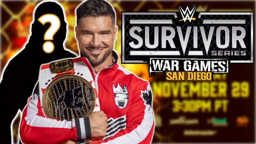 WWE Survivor Series 2025 logo with Ethan Page