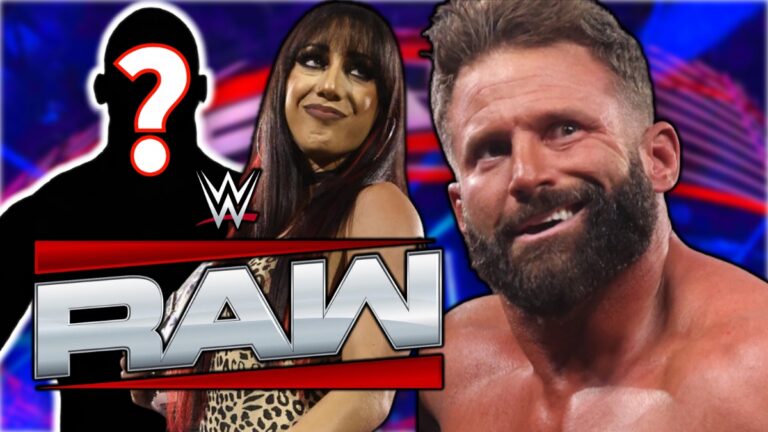 Jacy Jayne, Matt Cardona and WWE Raw logo