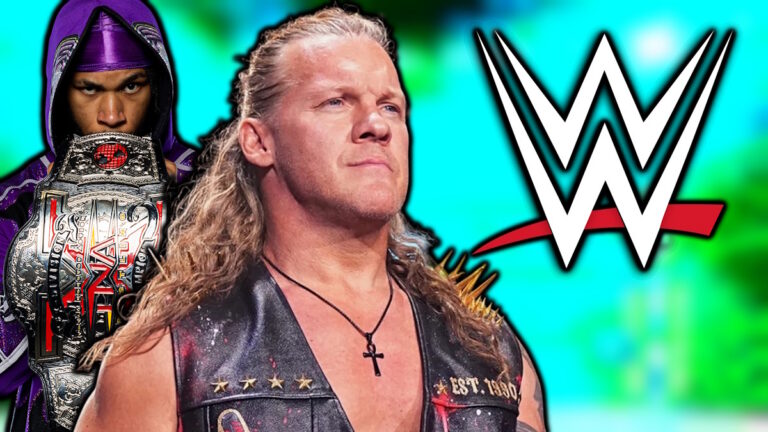 WWE logo, Chris Jericho and Leon Slater