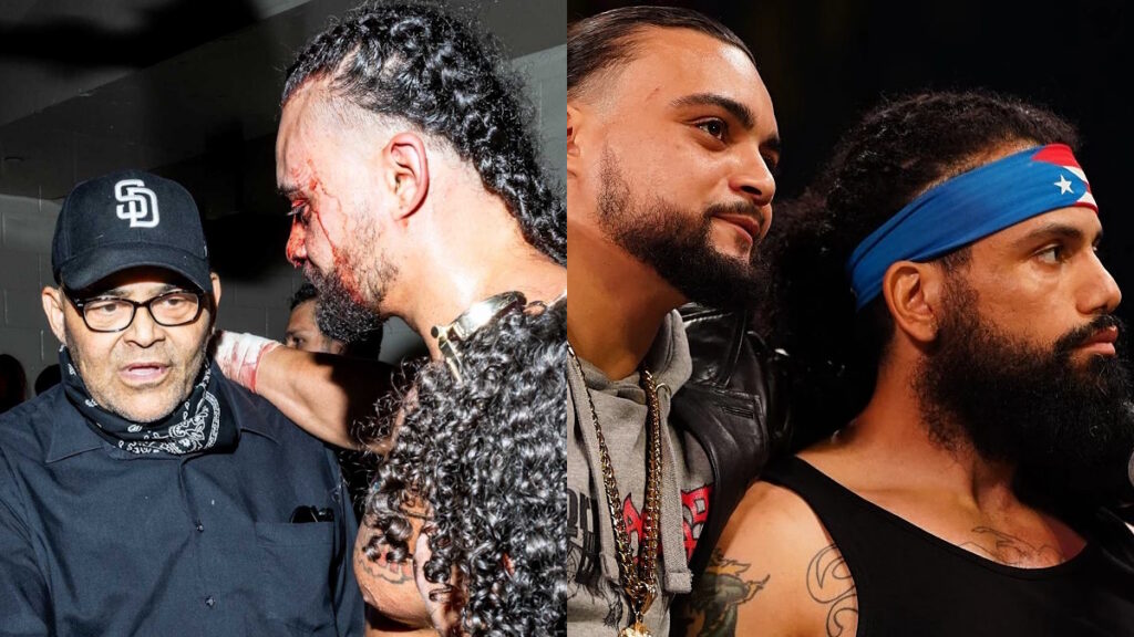 TNA World Champion Mike Santana, Konnan and AEW star Ortiz