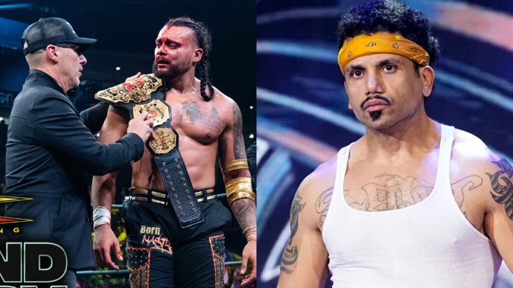 TNA World Champion Mike Santana and AEW's Ortiz