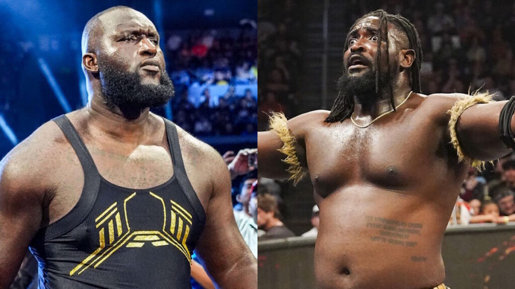 WWE stars Omos and Oba Femi