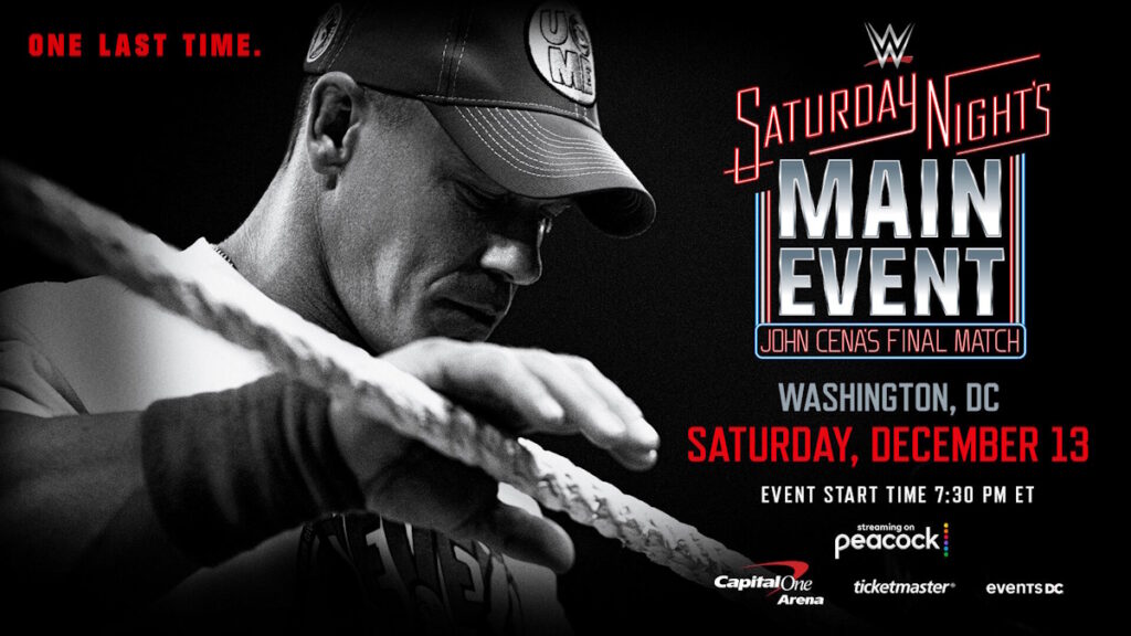 John Cena final match WWE Saturday Night's Main Event poster
