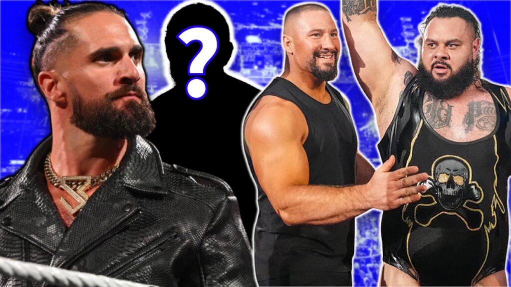 WWE's Seth Rollins with Bron Breakker and Bronson Reed