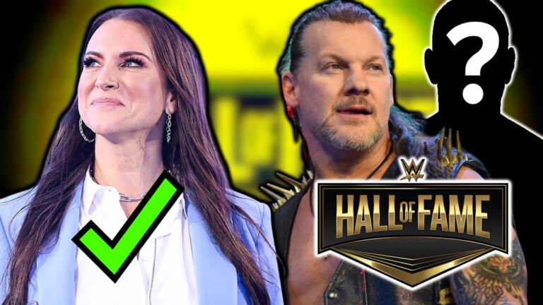 WWE Hall of Fame logo, Stephanie McMahon and Chris Jericho