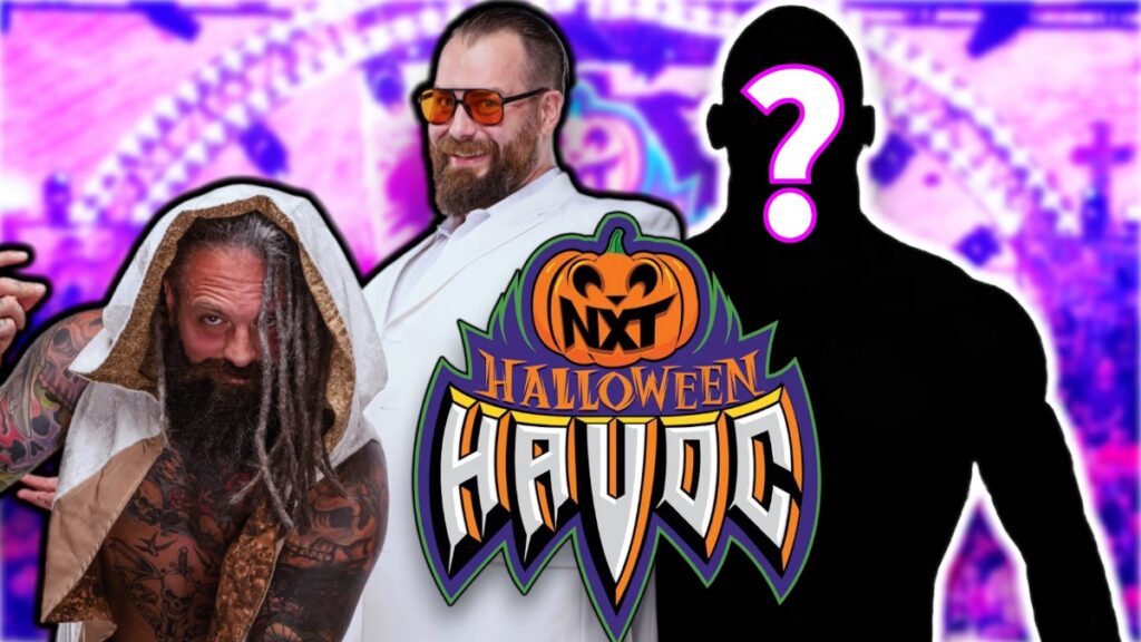 WWE NXT Halloween Havoc logo and The Righteous