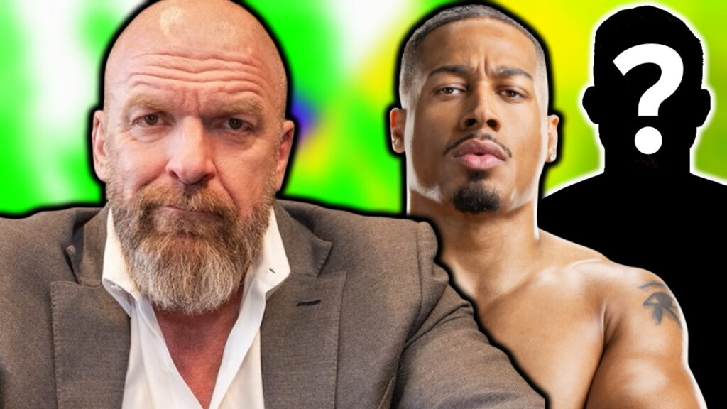WWE stars Triple H and Carmelo Hayes