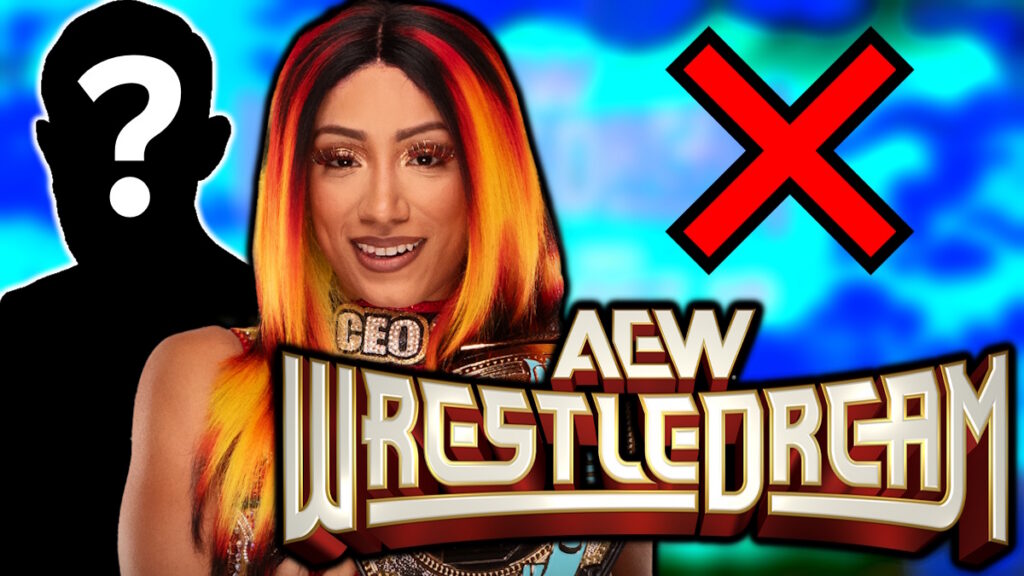 AEW WrestleDream logo and Mercedes Mone