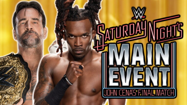 WWE Saturday Night's Main Event logo, CM Punk and Je'Von Evans