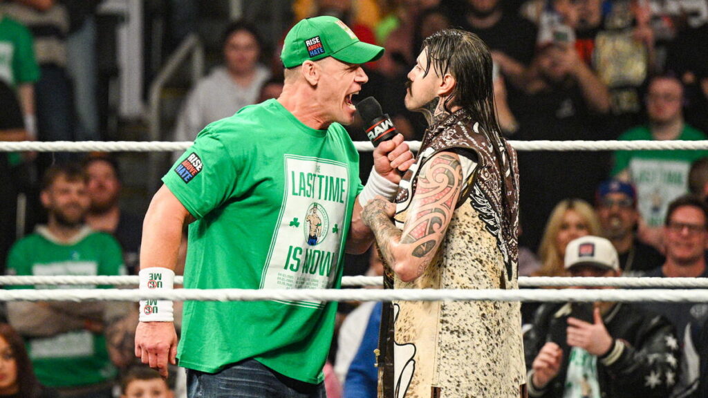 John Cena and Dominik Mysterio on WWE Raw