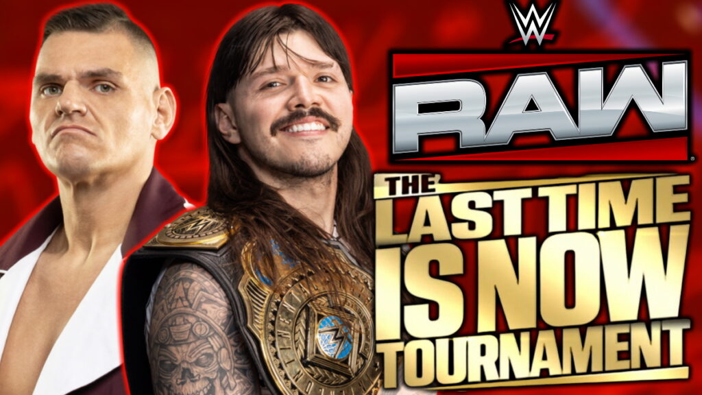 WWE Raw logo, John Cena, Dominik Mysterio and GUNTHER