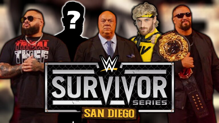 WWE Survivor Series logo and The Vision