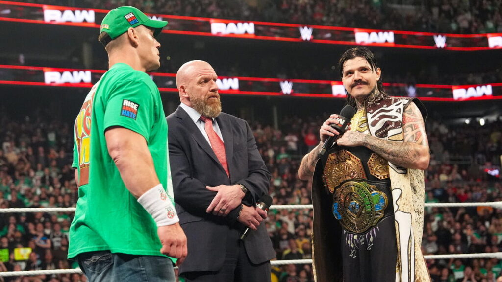 WWE stars John Cena and Dominik Mysterio