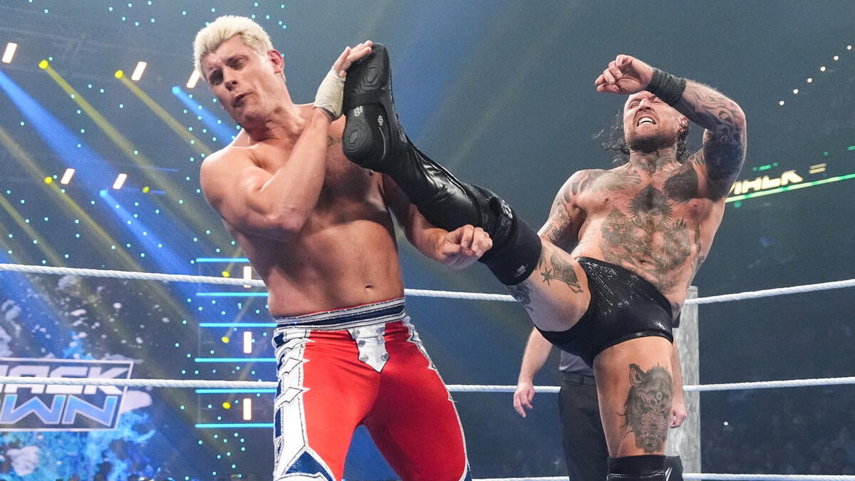 Aleister Black and Cody Rhodes on WWE SmackDown