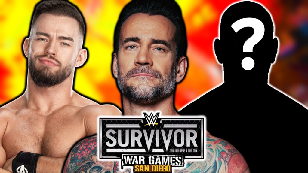 WWE Survivor Series logo, CM Punk and Austin Theory