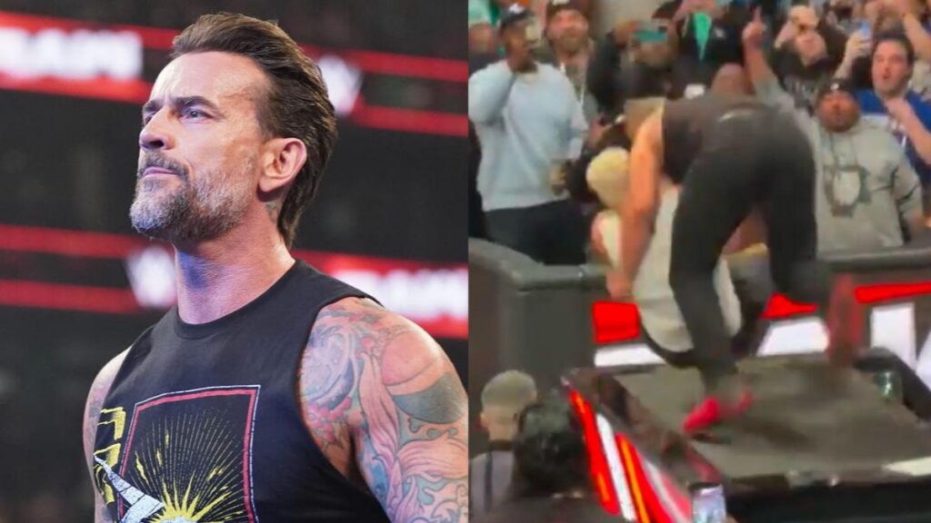 CM Punk, Cody Rhodes and Drew McIntyre after WWE Raw