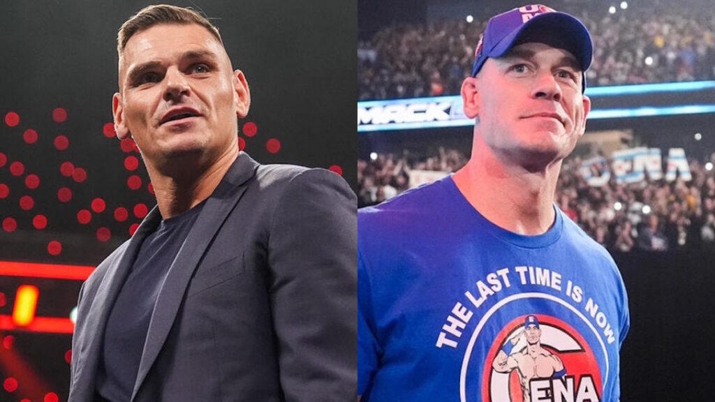 WWE stars GUNTHER and John Cena