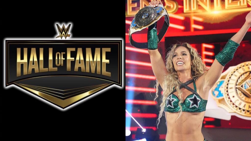 WWE Hall of Fame logo and Maxxine Dupri