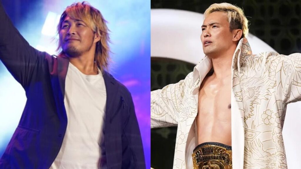 NJPW's Hiroshi Tanahashi and AEW's Kazuchika Okada