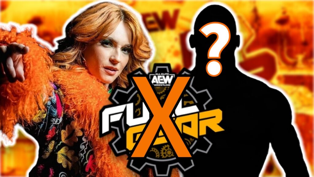 Jamie Hayter alongside AEW Full Gear logo