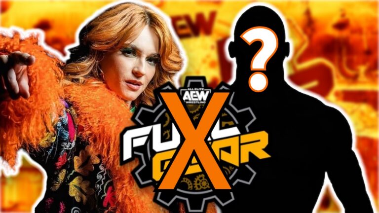 Jamie Hayter alongside AEW Full Gear logo