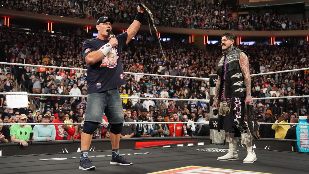 WWE stars John Cena and Dominik Mysterio