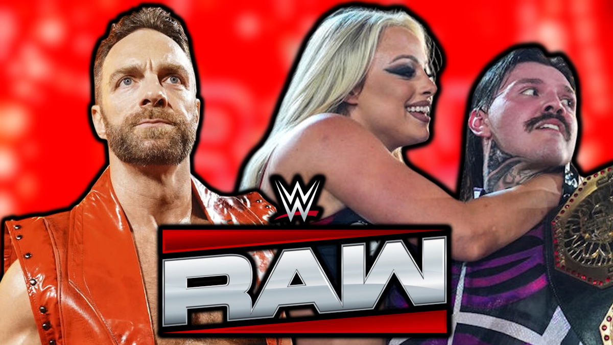 LA Knight, Liv Morgan and Dominik Mysterio appearing on WWE Raw