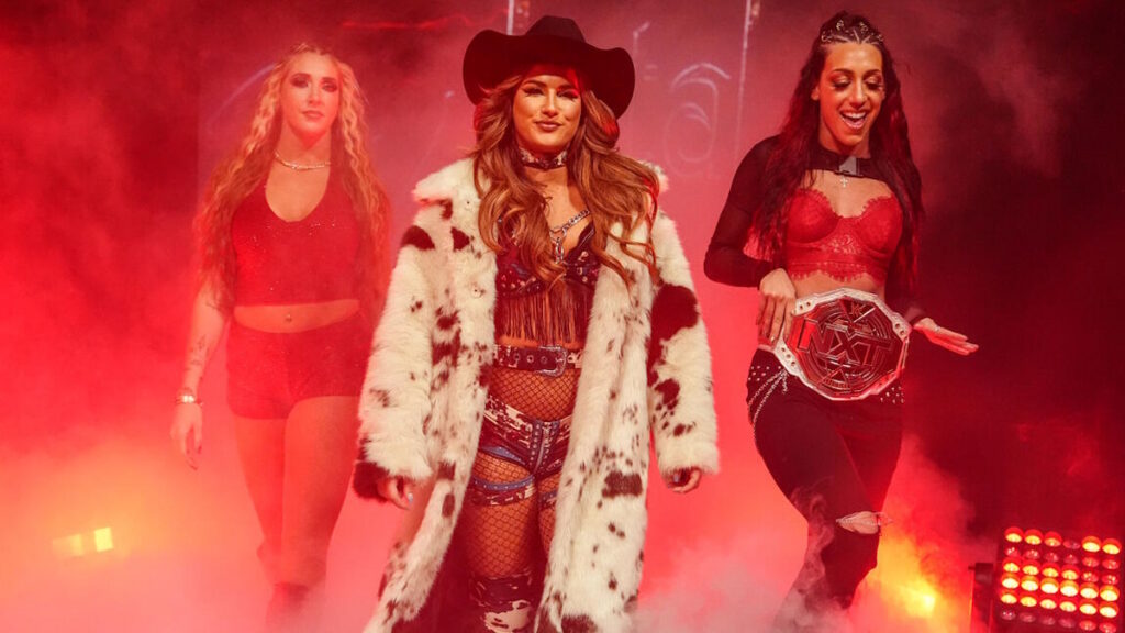 WWE's Fallon Henley, Jacy Jayne and Lainey Reid