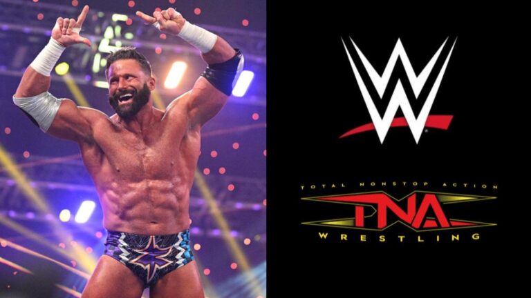 Matt Cardona/Zack Ryder next to WWE and TNA logos