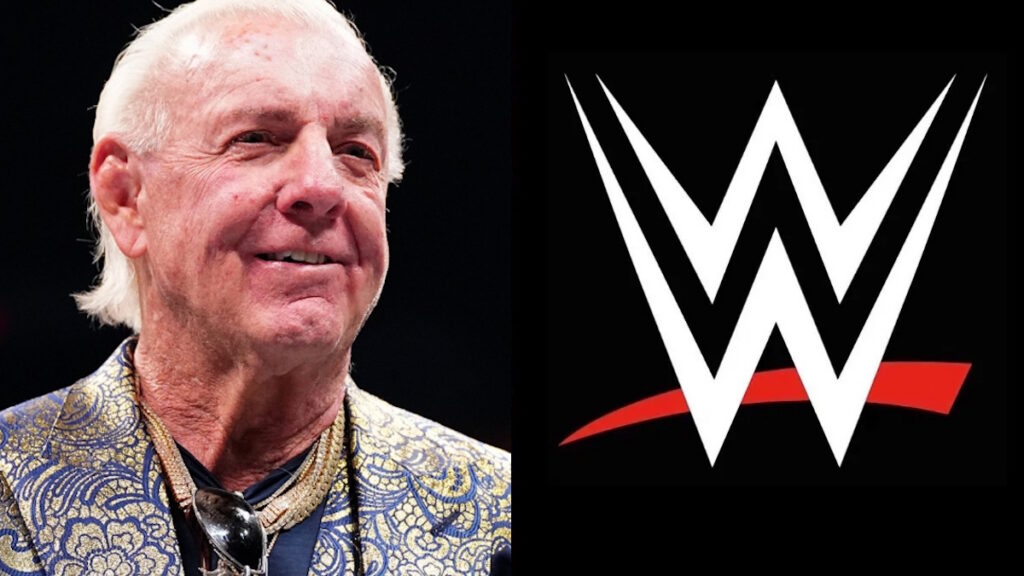 Ric Flair and WWE logo