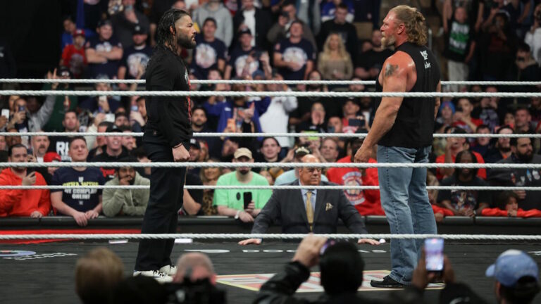WWE stars Roman Reigns and Brock Lesnar