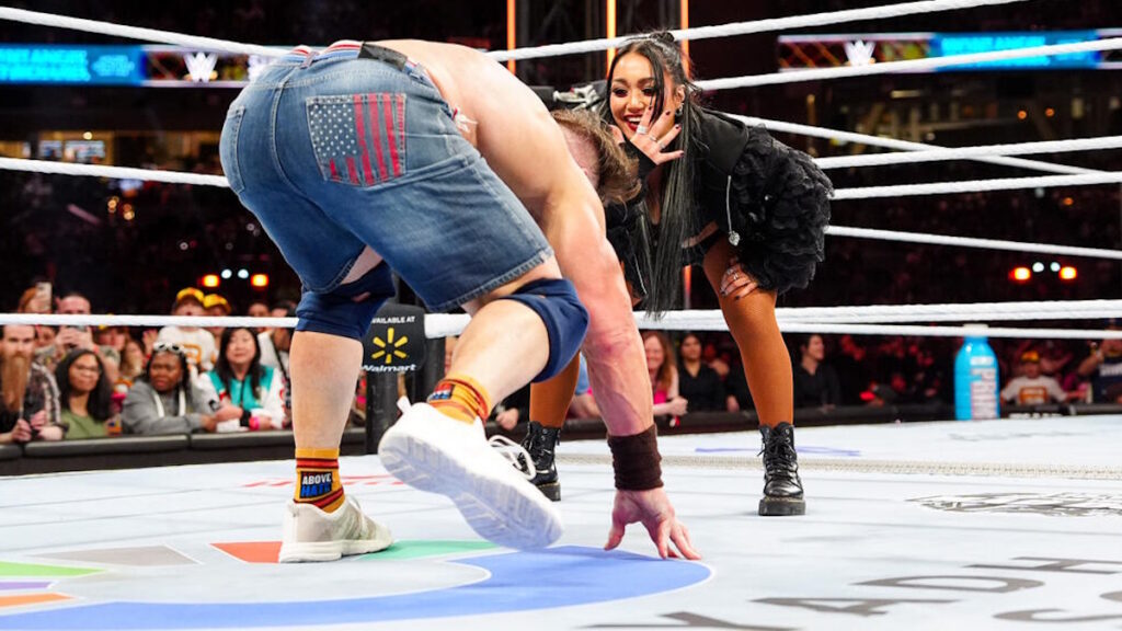 John Cena and Roxanne Perez at WWE Survivor Series