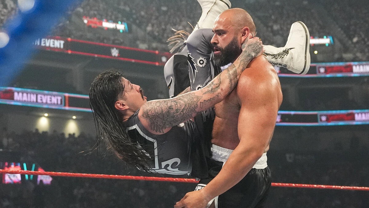 WWE stars Dominik Mysterio and Rusev
