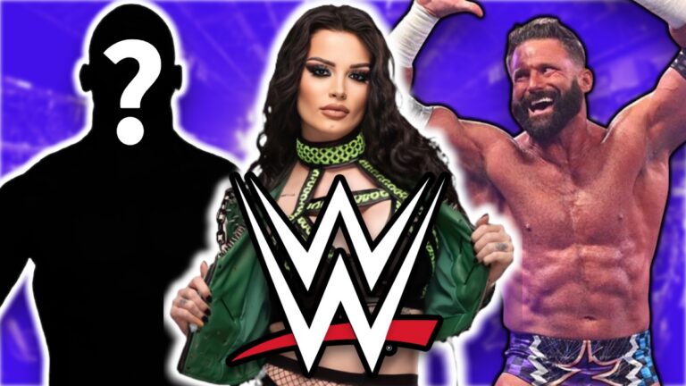 WWE logo with Zack Ryder and Paige