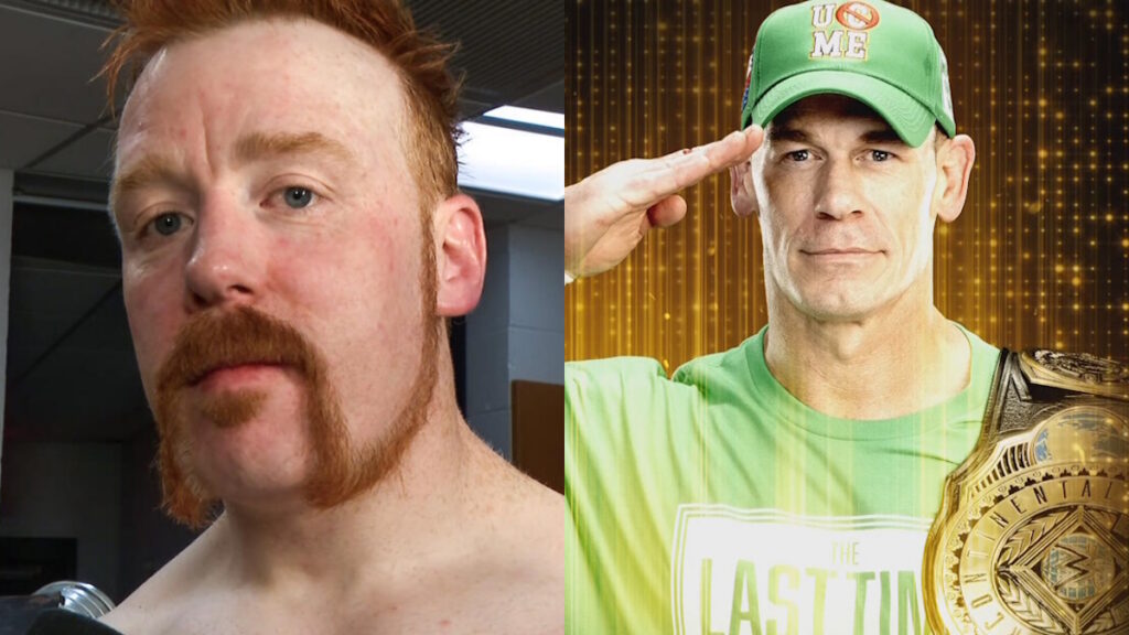 WWE stars Sheamus and John Cena