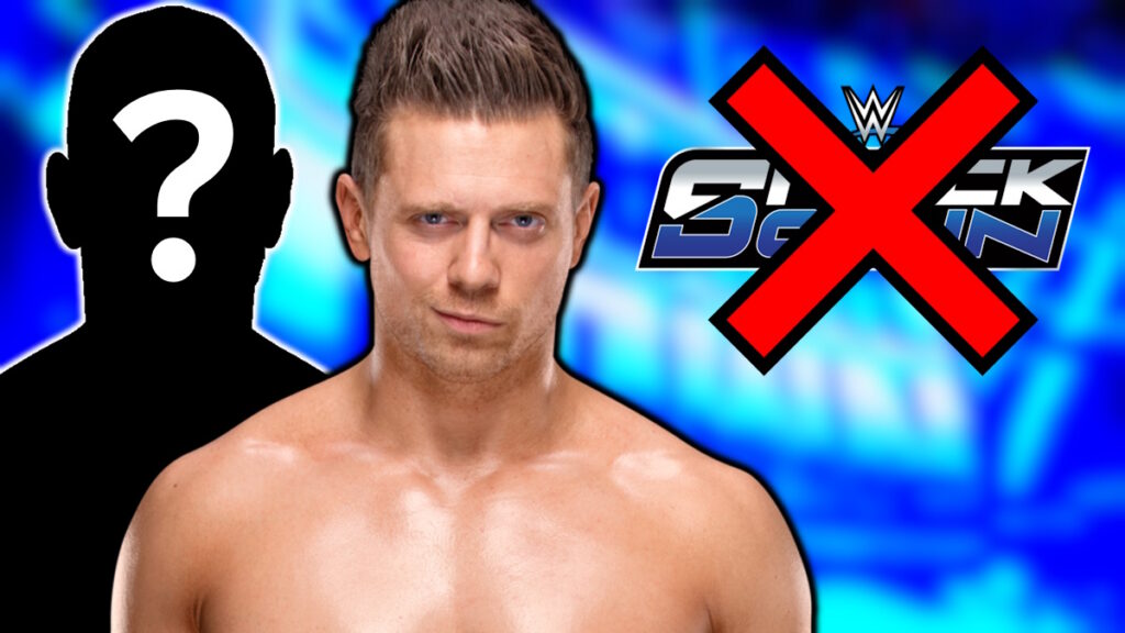 WWE star The Miz next to the SmackDown logo