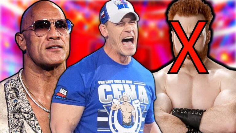 WWE's John Cena, Sheamus and The Rock
