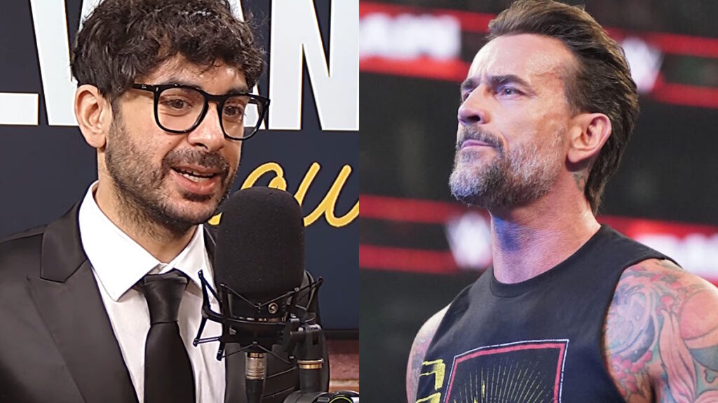 AEW CEO Tony Khan and WWE star CM Punk