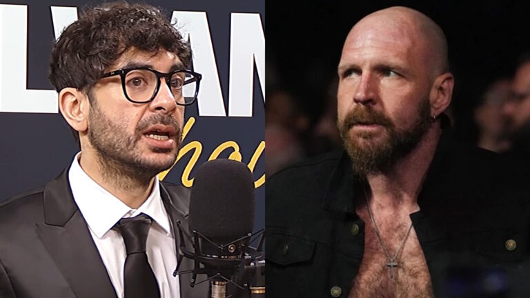 AEW CEO Tony Khan and Jon Moxley
