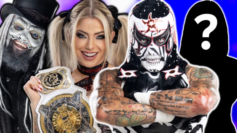 WWE stars Uncle Howdy, Alexa Bliss and Penta