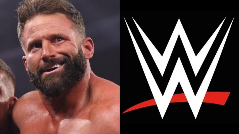 Zack Ryder/Matt Cardona next to WWE logo