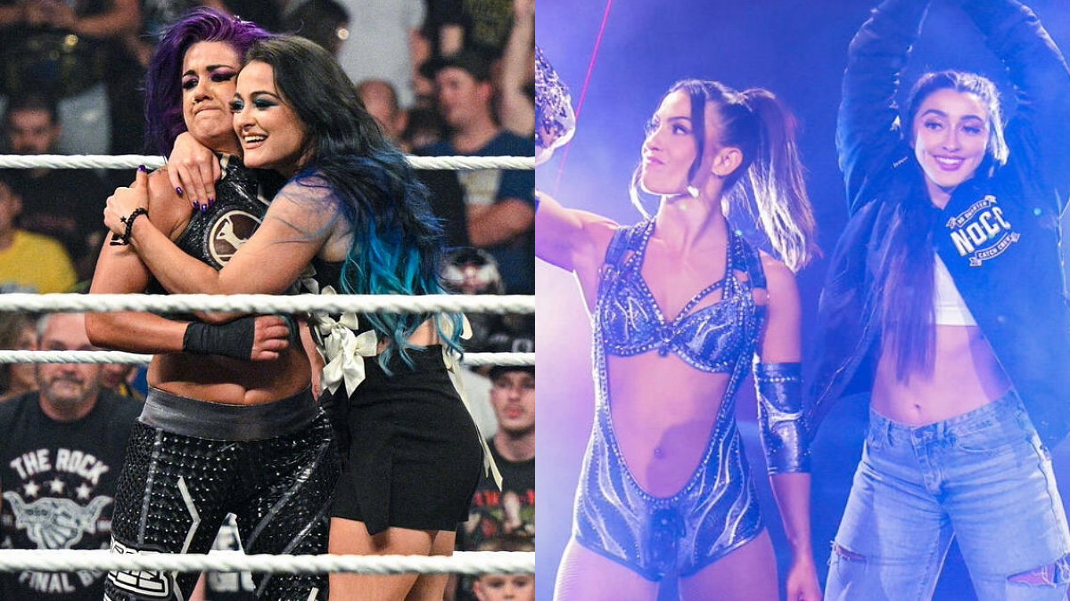 WWE's Bayley, Lyra Valkyira, Wren Sinclair and Kendal Grey