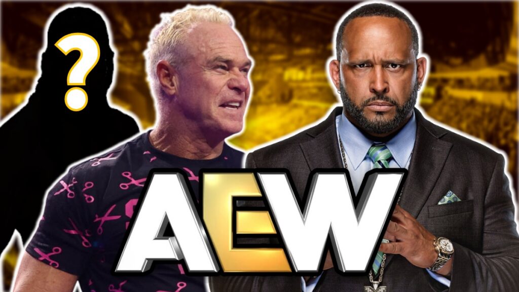 AEW logo with Billy Gunn and MVP