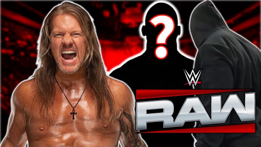 WWE Raw logo with Chris Jericho and the masked man