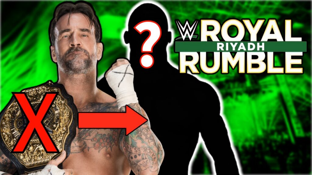 CM Punk and WWE Royal Rumble logo