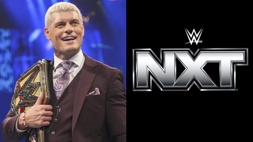 Cody Rhodes and WWE NXT logo