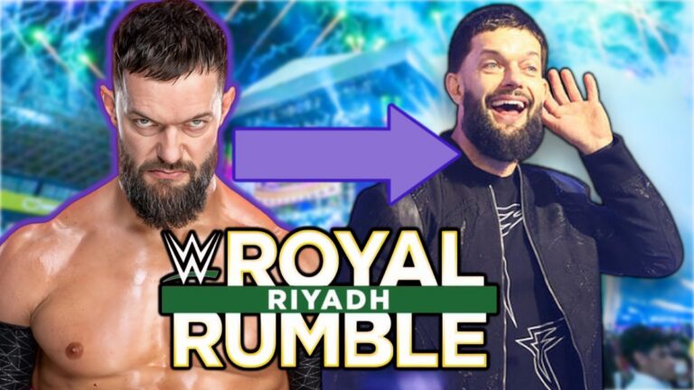 WWE Royal Rumble logo with Finn Balor